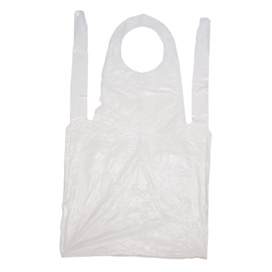 Apron Disposable White 70x115cm Pk100